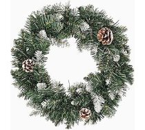 Bambelaa! Mākslīgais Ziemassvētku vainags, Adventes vainags, egļu vainags, Durvju vainags, Dekoratīvs vainags ar priežu čiekuriem, Dekoratīvs vainags Adventei un ziemai, Ziemassvētku rotājums durvīm, sienām un durvīm.