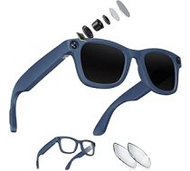 AI viedās brilles ar kameru HD 1018P Sporta kamera Mikrofons Mūzikas atskaņošana Tulkojums Mazā kamera Bluetooth saulesbrilles Video brilles Velosipēdu rīcības kamera Balss palīgs