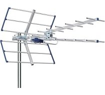 EDISION YAGI V 13 dB ārējā antena zemes 21-48 UHF, 5G LTE filtrs, ciparu DVB-T/T2 kanālu uztveršanai, TV antena, frekvenču diapazons 470-694 MHz, garums 87 cm, LTE700, zils