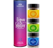 Hallingers Vegan Selection - 3 veidu tējas dāvanu komplekts, vaļējas un vegāniskas tējas skrūvējamās burciņās, tējas asorti kā dāvana (komplekts) - dāvanu idejas Ziemassvētki un dāvanas Adventes kalendārs Dzimšanas dienas laimes vēlēj