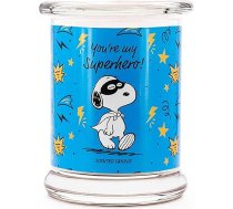 Peanuts aromātiskā svece stiklā | Aromatizētā svece You are my Superhero | Dāvanas sievietēm | Svaigs lina aromāts | Dekorācija mājai | Degšanas laiks līdz 50 stundām