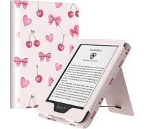 MoKo Spilvens 6" visjaunākajam e-grāmatu lasītājam(11. Generation-2024/2022), Leichte Hülle mit Handschlaufe Auto Wake/Sleep für 11. Generation 2024 e-Reader, Nicht für Kobo Aura 2/Remarkable, Kirschbogen