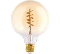 EGLO E27 dimmable spirālveida LED spuldzīte, retro apgaismojuma retro spuldze, 8 W (ekvivalents 60 W), 806 lūmeni, silti balta, 2700 K, Edisona spuldze G125, diametrs 12,5 cm