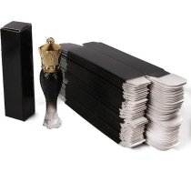 COSIDEA 50 gab., Tukšas melnas lūpu spīduma kastes, 27 x 27 x 27 x 115 mm (platums x platums x augstums), kosmētikas iepakojums smaržām / skropstu tušas kastīte maziem veikaliem Vairumtirdzniecība maza kraftpapīra kaste