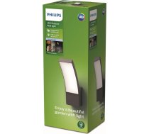 Philips āra LED sienas gaisma, 12 W, antracīta krāsā, vēsā baltā gaisma 4000 K, IP44 aizsardzības klase, integrēta spuldze