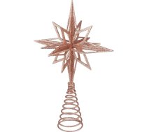 Ziemassvētku eglīte Topper Zvaigzne Glittering Metal Tree Topper Ornaments Ziemassvētku eglīte Topper svētkiem Lieliski Ziemassvētku eglītes rotājumiem 11 "