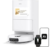 Mova E40 Ultra robotizētais putekļsūcējs ar mopēšanas funkciju, automātisku iztukšošanu un 19 000 Pa, MaxiReach Mop T, Tangle-Free sānu birste, 80 ml ūdens ievade, "viss vienā" stacija 75 dienu tīrīšanai