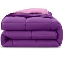 wometo 4 gadalaiku sega Aptuveni 135 x 200 cm (2 segas, 3-in-1) - violeta un rozā - silta ziemas sega + viegla vasaras sega I Krāsaina un izmantojama bez papildu pārvalka I Oeko-Tex