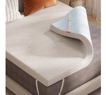 Sweetnight Double Sponge Core Topper 100 x 200 cm, 10 cm augstuma matrača pārvalks, H3 & H4 matrača pārvalks Matrača pārvalks gultai, Box Spring Bed, Caravan Sofa Bed, noņemams un mazgājams pārvalks