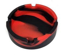 BWD AshTray Silikona pelnu trauks Silikona veidne Armijas krāsa Melnā un sarkanā krāsā Apaļas formas cigarešu pelnu trauku turētājs Tabaka iekštelpu āra bāri Bāri Izmantošana