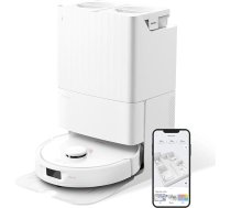 roborock Qrevo robotizētais putekļsūcējs ar mopēšanas funkciju, 5500Pa iesūkšanas jauda, 3D kartēšana, dubultā rotējošā mopa mopēšanas robots, balts (atjaunots)