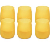 Spaas 6 x Citronella Soft Glow aromātiskās sveces, 38 stundas, gaiši dzeltenas, Lemon Breeze