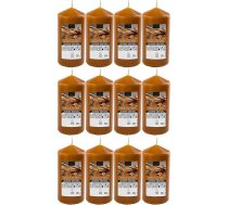 12 aromātisko sveču komplekts ar kanēļa kociņiem Lielas XXL 120 x 57 mm - aromātiskās sveces - ilgs darbības laiks (34-36 stundas) un maigs aromāts - aromterapija