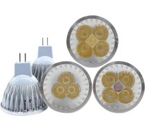 JrEam 6 x GU10 9 W 12 W 15 W MR16 12 V dimmable LED spuldze 110 V 220 V (auksti balta, MR16 12 V_12 W)