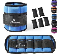 Sportneer regulējami svara aproces kājām vai plaukstām 0,7–3 kg uz potīti, 1,4–6 kg uz pāri