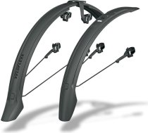SKS Germany Veloflexx komplekts (55/65/65 29 collas) dubļu sargu komplekts (sniega aizsargi kalnu un pilsētas velosipēdiem, regulējams rāmja adapteris, komplektā iekļauti Velcro stiprinājumi un elastīgas lentes)