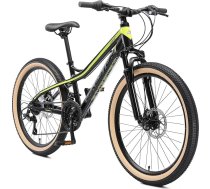 Bikestar alumīnija kalnu velosipēds bērniem no 9 līdz 14 gadu vecumam | 24 collu riepas, 21 ātrumu Shimano pārnesumi, V-bremzes, amortizācijas dakša | Bērnu velosipēds