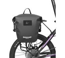 Rhinowalk velosoma 6L ūdensizturīga velosoma motocikla soma mugursoma plecu soma klēpjdatora soma ceļojuma soma profesionāli velosipēdu piederumi melna (1 gabals)