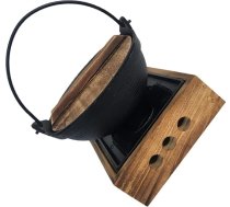 Sukiyaki Korejas virtuves piederumi Shabu Shabu karstā katla pannas Augstas temperatūras katli Shabu katlu pannu komplekti Pankūku apgriešanas lāpstiņa Dzelzs Shabu Nabemono mērces katls Čuguna koka + dzelzs