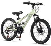 Glerc Skyline bērnu kalnu velosipēds zēniem un meitenēm, 20–24 collu bērnu velosipēds 6–18 gadus veciem pusaudžiem, 21 ātrumu velosipēds ar priekšējo amortizāciju un disku bremzēm, dažādās krāsās