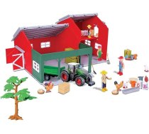 Bburago lauku saimniecības komplekts „Fendt Farm Hut“: rotaļu komplekts, kurā ietilpst rotaļlietas un traktors ar svārsta piedziņu, 52 piederumi, no 3 gadu vecuma (18-31684)
