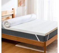 PERLECARE Topper 90 x 200 cm - 5 cm augstuma cietais matrača pārvalks, H2 un H3 cietības pakāpes gēla aukstās putas ar bambusa matrača pārvalku, Oeko-Tex sertificēts matrača pārvalks Box Spring gultai un dīvānam
