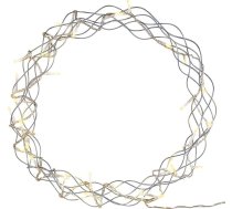 Lunartec gaismas vainags: (gaismas vainags logam, durvīm un daudz kam citam, 32 silti baltas gaismas diodes, diametrs 30 cm) (gaismas vainags logam, gaismas vainags ar kontaktdakšu, iekšpusē)