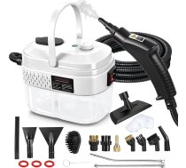 Dampfreiniger Handgerät mit 14 Zubehör, 1500W Mehrzweck Steam Cleaner, Dampfdruck 3Bar, Aufheizzeit 15s, 1400ML Tank Handdampfreiniger für Alles Boden Reinigung, Fenstern, Sofas, Fugen, Auto