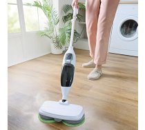 3 PAGEN rotējošais tvaika tīrītājs Mop 2-in-1 ar 10 piederumiem - 1300 W tvaika tvaika Twister Mop grīdas mazgāšanas mašīna + rokas tvaika tīrītājs vienā - tīrītājs grīdām, vannas istabām, šuvēm