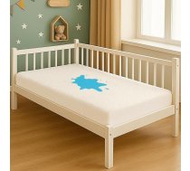 Acrali Home Bērnu gultiņas gultas matrača aizsarglīdzeklis 100% ūdensnecaurlaidīgs ar īpaši dziļu apmali līdz 20 cm, īpaši uzsūcošs un veļasmašīnā mazgājams pārvalks (bērnu gultiņa (70x140 cm))