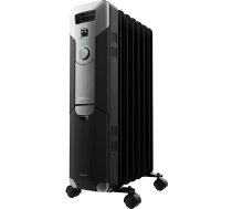 Cecotec Elektrischer Ölradiator ReadyWarm 7000 Space Black, geringer Verbrauch, 1500 W, 3 Ebenen, Kabelaufbewahrung, Sicherheitssystem, Räder, 15 m2, 7 Module/Version 2021