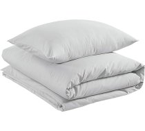 Amazon Basics Viegls kokvilnas sega 135 x 200 cm / 50 x 80 cm Soft Grey