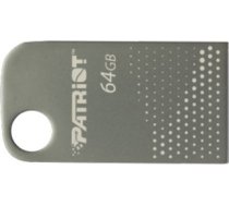 Patriot flashdrive tab300 64gb usb 3.2 120mb/s, mini, alumīnija, sudrabots