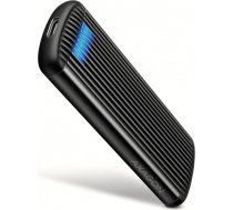 Axagon Eem2-sc ārējais alumīnija korpuss bezskrūvju usb-c 3.2 gen 2 10gbps - m.2 nvme ssd, garums no 30 līdz 80 mm pelēks