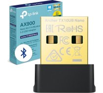 TP-Link Archer TX10UB Wi-Fi 6 AX900 Buletooth WLAN stick datoram, divu joslu WLAN adapteris, Nano izmērs, WPA3, MU-MIMO, saderīgs tikai ar Windows 11-10