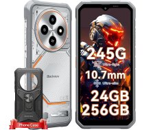 Blackview FORT 2 Outdoor Handy Ohne Vertrag Android 15, āra viedtālrunis 245g/10,7mm īpaši plāns, 24GB+256GB/2TB, MTK G81, 6,56" 90Hz, 450nits, 16MP AI kamera, IP69K/OTG/NFC/Gemini AI