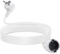 Aigostar pagarinātājs 8 m Kabeļa pagarinātājs ar aizsargkontaktu kontaktdakšu Schuko pagarinātājs 16 A/250 V, balts