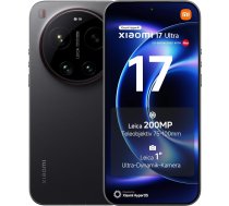 XIAOMI 17 Ultra viedtālrunis 16+512GB, Leica 200 MP telefoto objektīvs (75-100 mm), Leica APO optika, LOFIC HDR tehnoloģija, HyperAI, melns, 3 gadu garantija