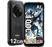 Blackview Fort 1 (18 GB + 256 GB) ДЂra mobilie telefoni bez lД«guma Android 15, 10000 mAh ДЃra viedtДЃlrunis, 16 MP AI kamera, 6,56 collu HD+ ekrДЃns BЕ«vlaukuma mobilais telefons IP68/IP69K, NFC