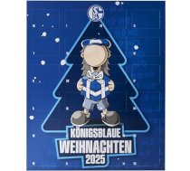 Schalke 04 Adventes kalendārs 2025, 24 durvis ar šokolādi, ventilatora dizains ar Ervinu, 192 g