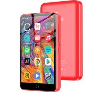 80 GB MP3 atskaņotājs ar Bluetooth un WiFi, 4,0 collu skārienjūtīgais MP3 atskaņotājs bērniem, iebūvēts skaļrunis, MP4 atskaņotājs ar Spotify, Audible, Amazon Music, Deezer, Pandora, FM radio, līdz 1 TB, sarkans