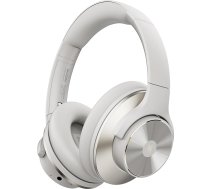 OneOdio A10 Bluetooth austiņas pāri ausīm ar hibrīdās aktīvās trokšņu slāpēšanas funkciju, līdz 62 stundām, bezvadu austiņas ar augstas izšķirtspējas skaņu, dziļiem basiem un mikrofonu ceļošanai, mājām, birojam (pelēki baltas)