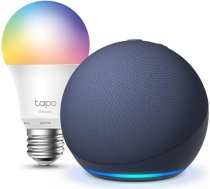 Echo Dot (5. Generation) | Tiefseeblau + Tapo L530EA Smart Bulb (E27), Funktionert mit Alexa - Smart Home-Einsteigerpaket
