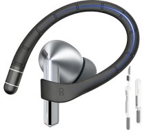 Adhiper Silikona ausu āķīši Samsung Galaxy Buds 3 Pro, Buds 3 FE austiņām [Memory Titanium Alloy], sporta ausu āķīši Galaxy Buds 3 austiņām ar kakla siksniņu + tīrīšanas pildspalva (melns)