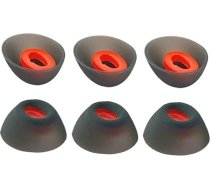 3 pДЃri silikona ausu aizbДЃЕѕЕ†u JBL Tune Flex ausu aizbДЃЕѕЕ†iem, mД«kstas neslД«doЕЎas austiЕ†as JBL Tune Flex ausu aizbДЃЕѕЕ†iem, melnas krДЃsas