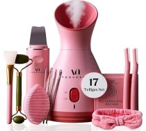 3-in-1 Nano jonu sejas tvaika aparāta Spa komplekts | Sauna sejai ar aromātisko difuzoru un dvieļu siltuma kameru | 8 bonusa Spa produkti | Poru tīrītājs sejas ādas tīrīšanas ierīce | Dāvanu kaste, dāvanu komplekts sievietēm