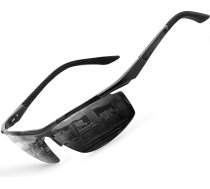 gesruny saulesbrilles Vīrieši Sievietes Polarizēta UV400 maisījuma aizsardzība Al-Mg metāla rāmja taisnstūra ultra vieglās saulesbrilles Classic Retro Unisex āra sporta brilles braukšanai