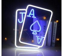 Suņa formas neona gaismas zīmes, LED suņu neona gaismas, mīlīgs dzīvnieku neona zīmes gaismas, sienas zīmes lampas, neona gaismas bērnu istabai, guļamistabai, sienas dekorēšanai, Ziemassvētku / dzimšanas dienas zīmēm (balta)