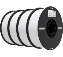 Creality Ender PLA Filament 1,75mm, Weiß, 4er-Pack 1kg Spulen, Maßgenauigkeit ±0,03mm, PLA Filament für 3D-Drucker, kompatibel mit FFF Druckern, hohe Druckqualität