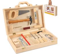 Herenear Bērnu instrumentu kaste, instrumentu kaste, bērnu instrumentu Montessori rotaļlieta, bērnu koka rotaļlieta, koka instrumentu kaste no 2 gadiem, Ziemassvētku dāvana, bērnu rotaļu spēles